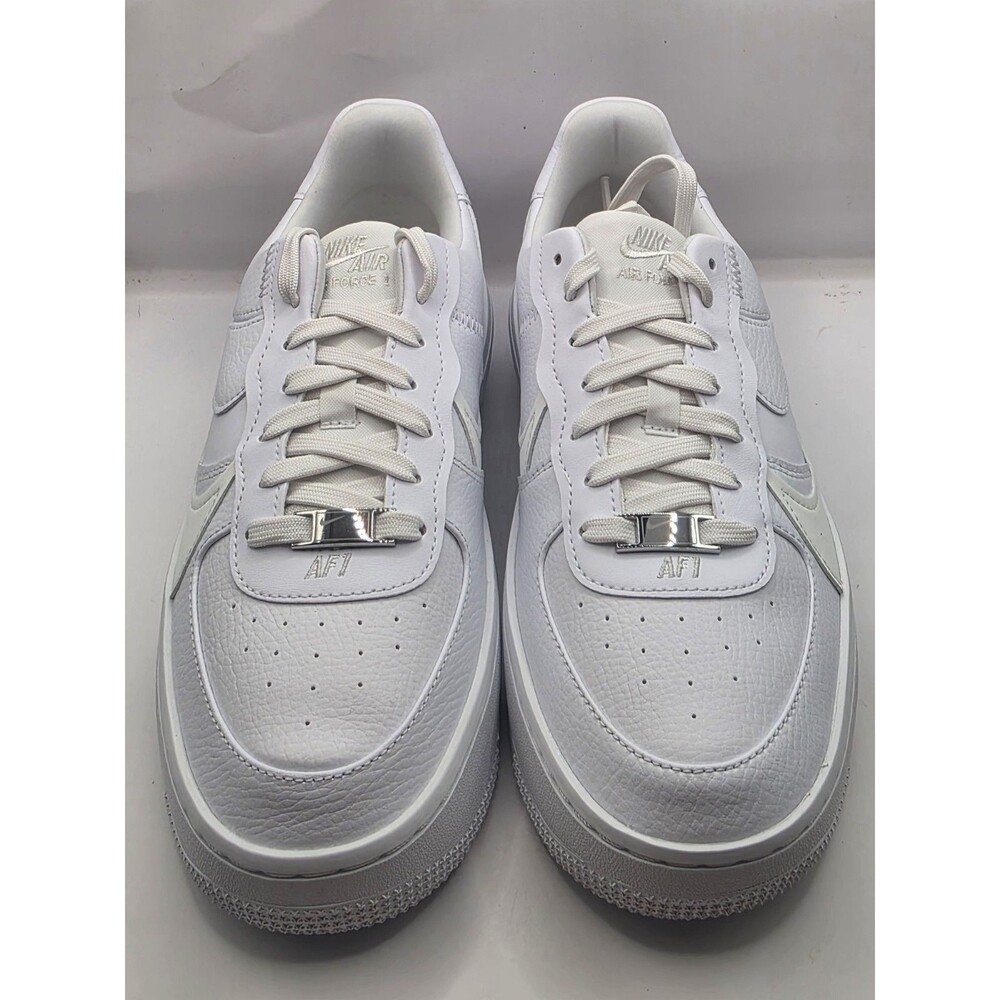 *NEW* WOMEN Nike Air Force 1 Platform Low TRIPLE WHITE (DJ9946 100) 👍 Size  8.5